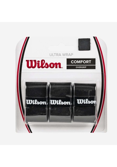 Wilson Grip Ultra Wrap Overgrip Black 3 Pk Wrz403000