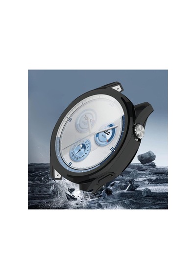 Watch Gt5 46mm İle Uyumlu Kasa Ve Ekran Koruyucu 360 Tam Koruma Silikon Kılıf Renk124