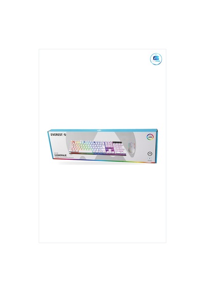 Kablolu Usb Oyuncu Klavye Mouse Seti Beyaz Rgb Işıklı Mekanik His Optik