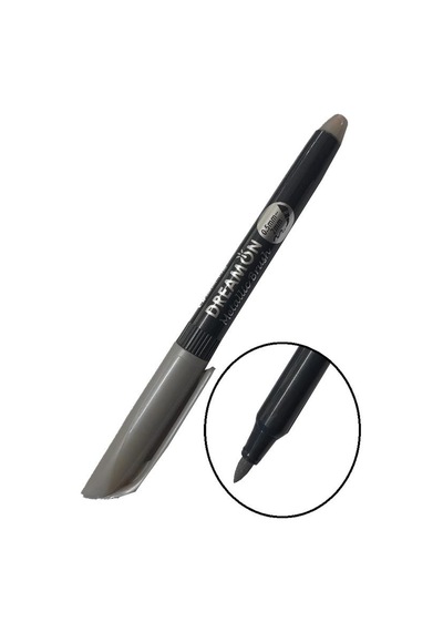 Grafik Kalemi Ve Davetiye Kalemi Metalik Gümüş Gri Lineplus Dreamon 1 Adet 0.5-2.0 Mm Metallic Brush
