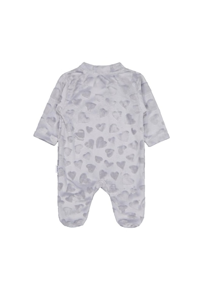 Minidamla Baby Minidamla Kız Ayı Tavşan Nakış Fermuarlı 1-6 Ay Tulum Gri