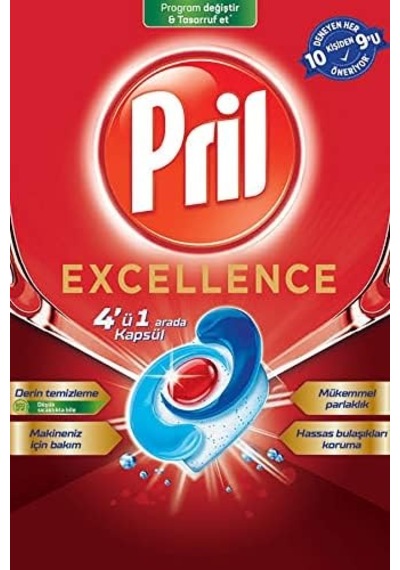 Excellence 4'ü 1 Arada Bulaşık Makinesi Kapsülü - 60 Kapsül
