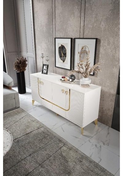 Art Konsol Mdf Mebran Kapak Ekru