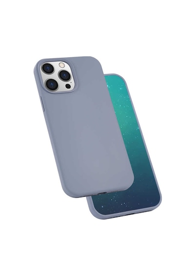 Apple Uyumlu iPhone 13 Pro Max Uyumlu Zore Silk Silikon-lila Lila -