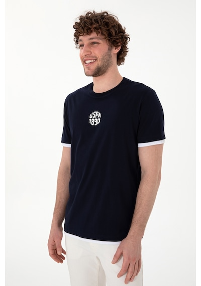 U.S. Polo Assn. Erkek Regular Fit Bisiklet Yaka Lacivert Tişört 50306900-VR033