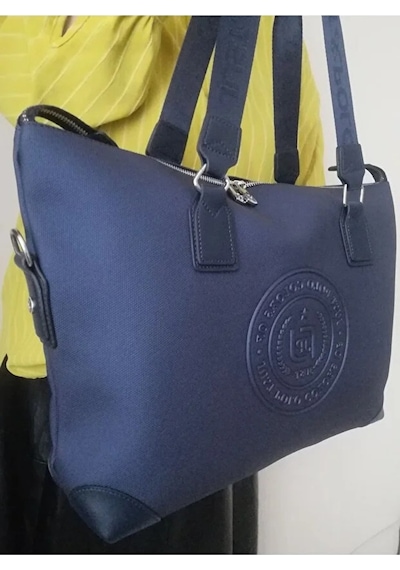 Just Polo Kadın Yeni Sezon Büyük Boy Lüks El Ve Omuz Çantası Shoulder Bag Ebat: 33 X 40 Cm Lacivert