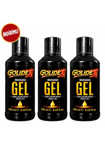 Golidex Massage Gel 250 Ml Su Bazlı Kaydırıcı 3 Adet İndirimli