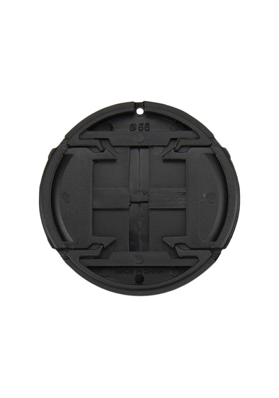 Tr 55 Mm Snap On/clip-on Objektif Kapağı Dslr Kamera İçin Keeper İle Koruyucu Kapak - Siyah