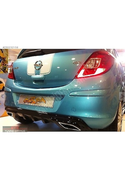 Opel (Plastik) Corsa D Egzoz Görünümlü Difüzör