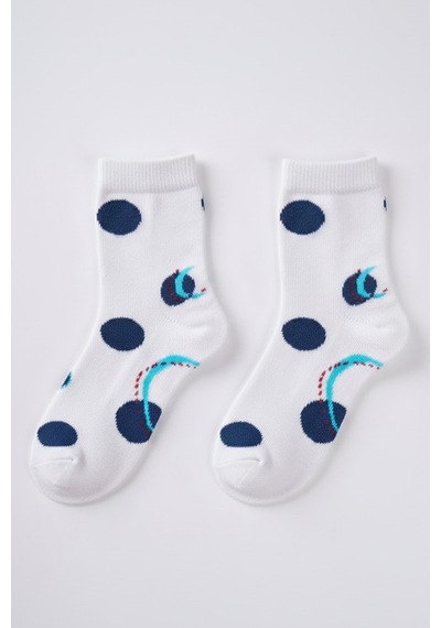 Socketta 3'lü Beyaz Kadın Pamuk Desenli Dikişsiz Havlu Taban Patik Çorap - Premium Beyaz Lacivert Socketta 3'lü Beyaz Kadın Pamuk Desenli Dikişsiz Havlu Taban Patik Çorap - Premium Beyaz Lacivert