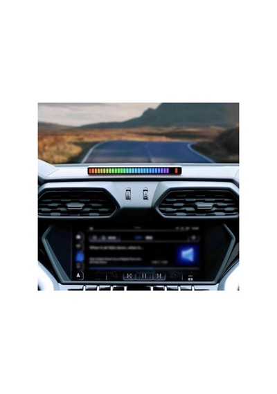 Müzik Ses Ritim Işığı Araba Ev Disko Ses Led Ritim Şerit Işığı Ses Siyah