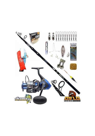 Safina Sw-x Snw-8000a Oslo Carp-x 360cm 3,5lbs Profesyonel Surf Sazan Kıyı Olta Takımı Seti