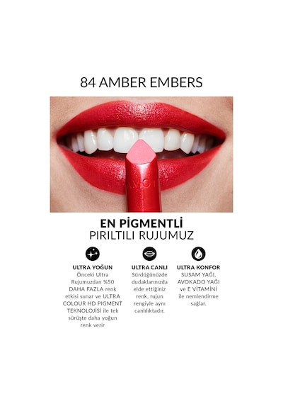 Avon Ultra Shimmer Pırıltılı Ruj Amber Embers