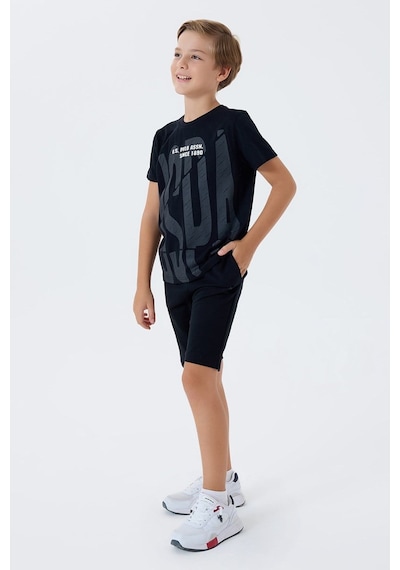 U.S. Polo Assn. Erkek Çocuk Bermuda 2'li Takım Siyah-2628