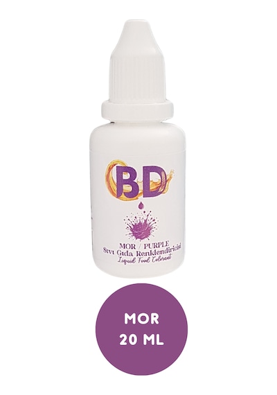Bd 6'lı Sıvı Gıda Boyası Seti 20 Ml Lacivert, Bordo, Kahve, Mor, Siyah, Fuşya