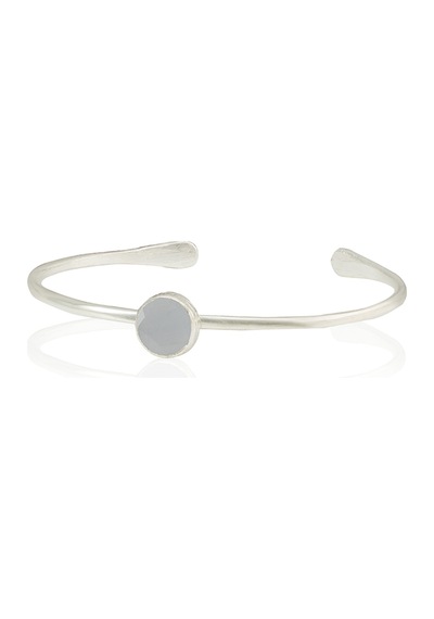 Kadir Jewellery Zirkon Taşlı Ayarlanabilir 925 Ayar Gümüş Kaplama Bilezik Gri