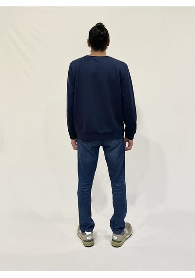 Erkek Bisiklet Yaka Rahat Kalıp 3 İplik Kalın Californıa Baskılı Sweatshirt Spr24sw32 NAVY