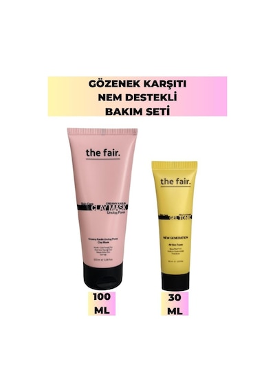 The Fair Gözenek Karşıtı ve Nem Destekli Yüz Maskesi 100 ML + Jel Tonik 30 ML