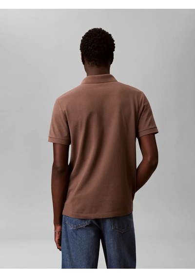 Calvin Klein Ss Open Collar Casua, 9o9, S Kahverengi Erkek Polo