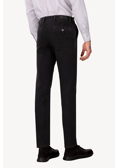 Ysf Erkek Koyu Lacivert Regular Fit Düz Pantolon
