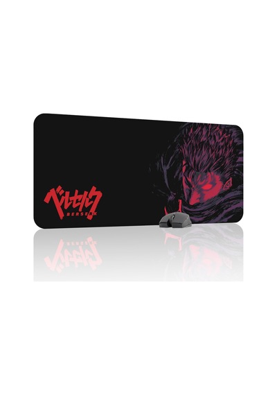 Berserk Kaymaz Dikişli Kauçuk Oyuncu Mousepad V5 - 90x40 Xxl Gaming Mouse Pad Fare Altlığı