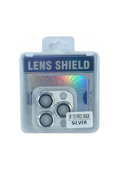 Nettech Apple Uyumlu iPhone 13 Pro Max Metalik Seri Kamera Cam Koruyucu - Gri