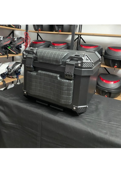 Rexx 45 Litre Motosiklet Arka Çanta Adventure Siyah