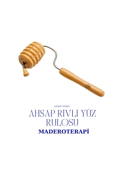 Maderoterapi Rivli Rulo Ahşap Masaj Aleti