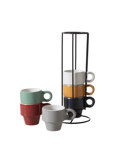 Tr Multıcolor Seramık Espresso Fincanı 6 Lı Diğer