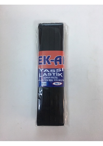 Lastik Siyah Yassı No:1 ( 10 M )