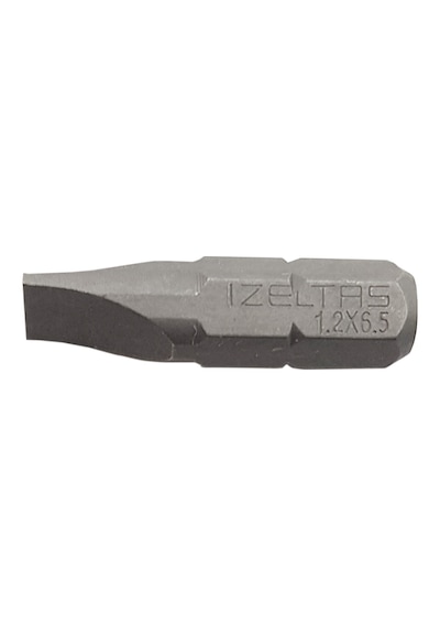 İzeltaş Düz Bits Uç 1.2x6.5 25 MM