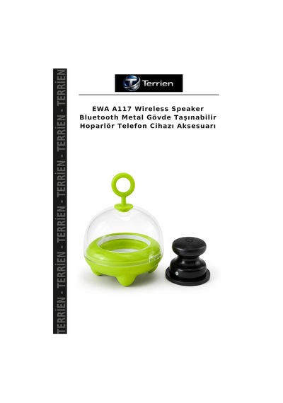 Ewa A117 Wireless Speaker Bluetooth Metal Gövde Taşınabilir Hoparlör Telefon Cihazı Aksesuarı