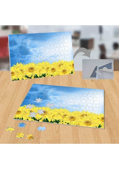 Ayçiçek Tarlası, Bitki, Doğa 99 Parça Puzzle Yapboz Tablo-8022115