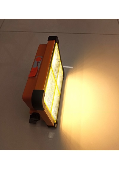 Taşınabilir Powerbanklı Solar Led Projektör Beyaz-günışığı Çakarlı Led 200w