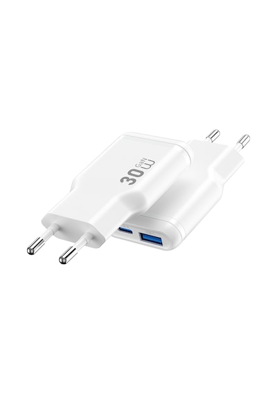 Wiwu Wi-g033 Essen Slim Serisi Gan Tech Pd Hızlı Şarj Özellikli Şarj Başlığı 30w Beyaz