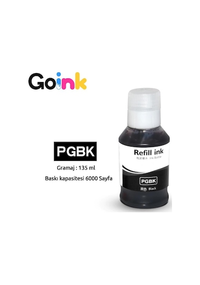 Goink Canon G3430 4 Renk Mürekkep Seti - Kolay Dolum, Profesyonel Kalite, Uyumlu Cihazlar: Canon G3430 Ve Diğer Modell