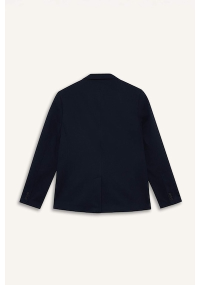 Defacto Slim Fit Dar Kesim Blazer Ceket F7690ax25aunv64 Lacivert