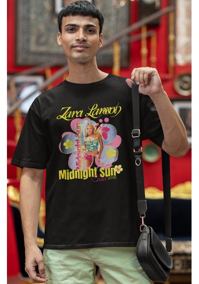 Sevbano Zarıa Larsson Midnight Sun Şarkıcı Baskılı Unisex Oversize Tişört Siyah Sevbano Zarıa Larsson Midnight Sun Şarkıcı Baskılı Unisex Oversize Tişört Siyah