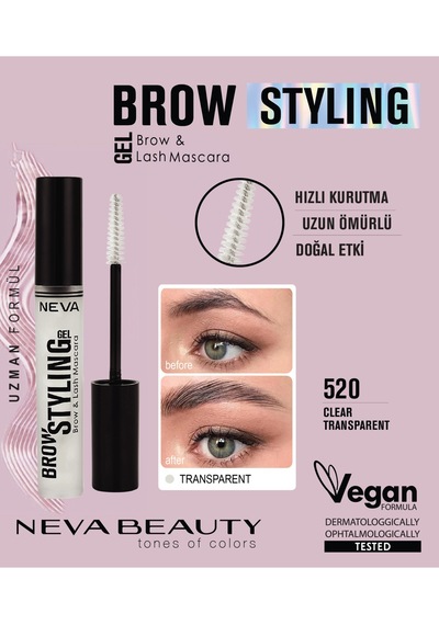 Neva Beauty Kaş Şekillendirici Jel Kaş Ve Kirpik Maskarası 6 Ml 0