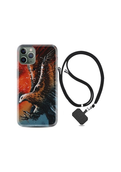 Apple Uyumlu iPhone 11 Pro Kilif Boyun Askili Kartal Uçarken 1718 542312965