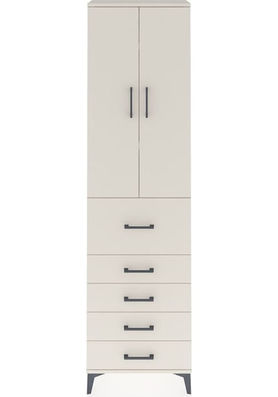 Arges Dolap 3 Raflı 5 Çekmeceli 2 Kapaklı 60x30x221 Aytaşı-ay... Aytaşı