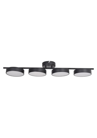 Tual Modern Salon Yatak Odası Giyinme Odası Mutfak Beyaz Işık Ledli Siyah Renk 4 Lü Led Avize Siyah4 Siyah4