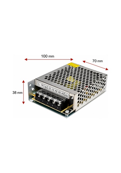 A Kalite 12v 5a Kalın Kasa Trafo, 12v 5a Kalın Kasa Metal Led Adaptörü