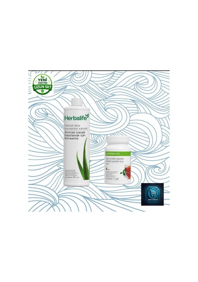 Herbalife Herbal Aloe Konsantre İçecek 473 Ml + Çay Ve Bitki Ekstreli Aromalı İçecek Tozu Aromalı 51 G Aleoveraçayset1k