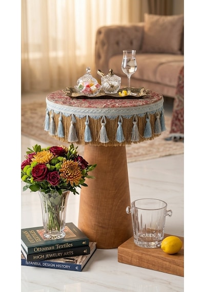Riad Ottomare Sehpa Sarı