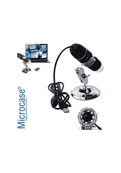 Microcase 1000x Dijital Mikroskop Usb Hd Cmos 8 Led Digital Microscobe