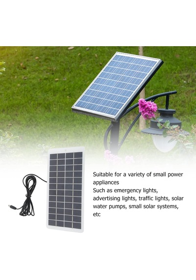 Güneş Paneli, 5w 12v Taşınabilir Yüksek Verimli Güneş Modülü Dc Arayüzlü Polikristal Güneş Enerjisi Paneli,