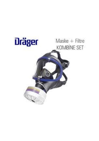 Drager Xplore 6300 Tek Filtreli Tam Yüz Toz Maskesi + Gaz Filtre
