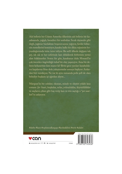 Şer Saati - Gabriel Garcia Marquez -  Can Yayınları