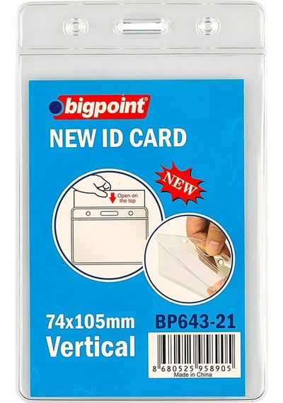 Bigpoint Kart Poşeti Dikey 74x105mm X 10 Adet